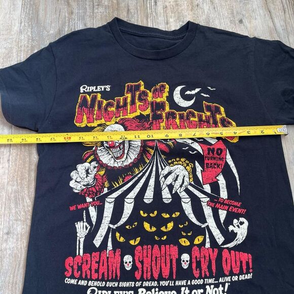 Halloween Vintage T-shirt Ripley's Nights of Frights M Black 90s Spooky - Picture 5 of 7